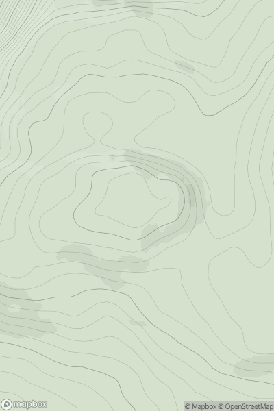 Thumbnail image for Creag Dhubh [Kyle of Lochalsh to Garve] showing contour plot for surrounding peak